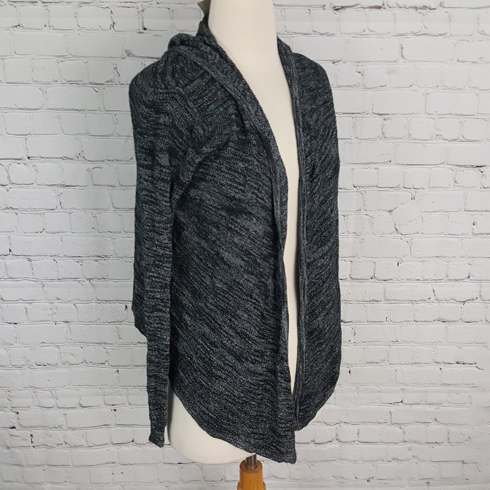 Bench Knit Hooded Sweater Black Gray XS